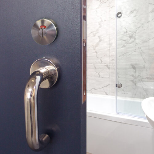 Bathroom Lock - Serenity Sliding Door Systems